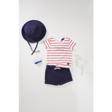 Avis T-shirt "homard" Baby - coton léger - Blanc/Sanguine ARMOR-LUX 3