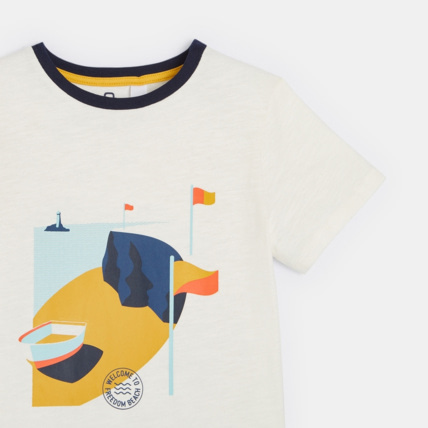 Avis T-shirt à motif coloré blanc garçon OKAIDI 4