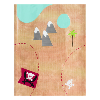 Avis Nappe anniversaire Pirate motif carte au trésor 110x180 cm Prémaman 1