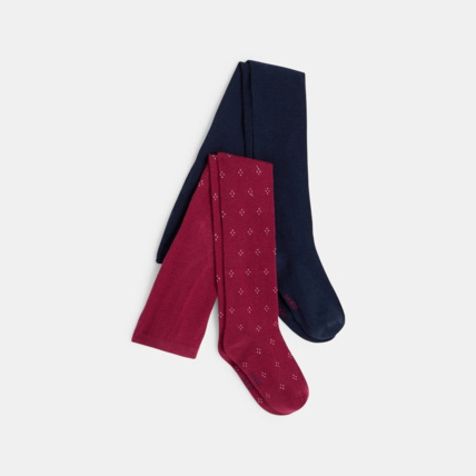 Avis Collants chauds en tricot (lot de 2) bleus fille OKAIDI 1