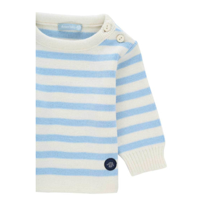 Avis Pull marin rayé "Fouesnant" Baby - Nature/Reflet ARMOR-LUX 2
