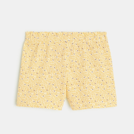 Avis Short en jersey imprimé jaune fille OKAIDI 4