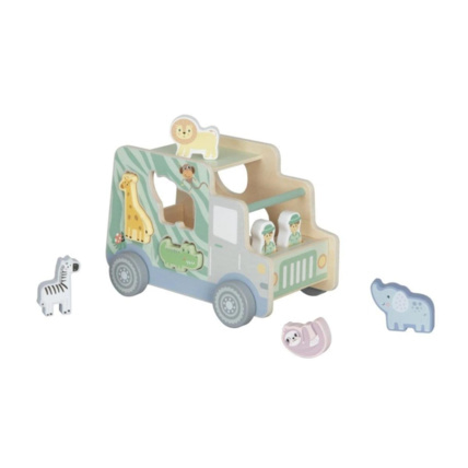 Avis Voiture en bois 2 en 1 avec animaux elineli 1