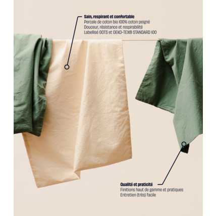 Avis Drap housse enfant - Percale de coton bio Tediber 3