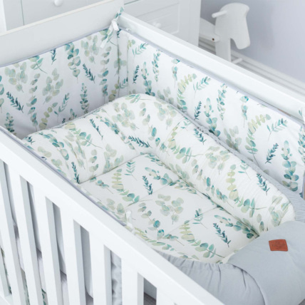 Avis Cocon bébé matelassé - nid réducteur de lit, Eucalyptus Sevira Kids 6