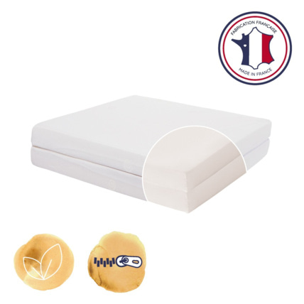Avis Matelas bébé pliant 2 parties Essentiel - 60x120cm CANDIDE 2
