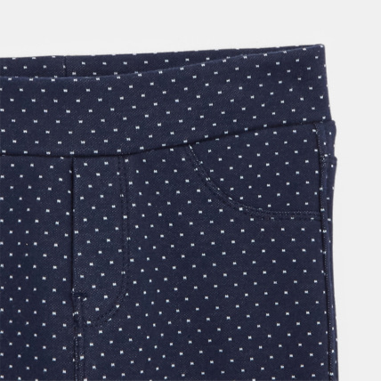 Avis Jeggings chauds à tout-petits pois bleu fille OKAIDI 2