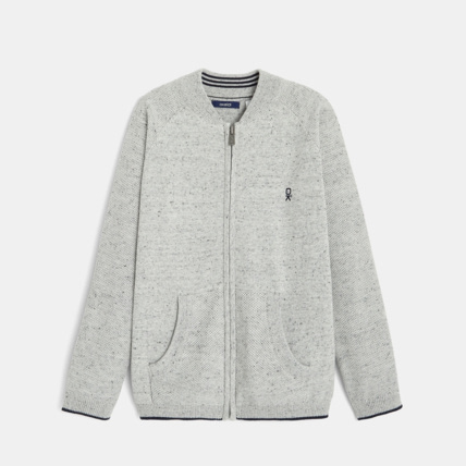 Avis Gilet zippé gris garçon OKAIDI 1