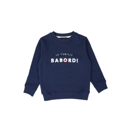 Avis Sweat Kids "la famille BABORD" - coton - Marine Deep ARMOR-LUX 1