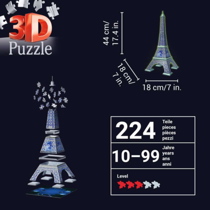 Avis Puzzle Tour Eiffel phosphorescente Édition 50 ans - de 10 ans RAVENSBURGER 5