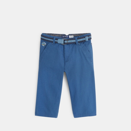 Avis Bermuda long ceinturé bleu garçon OKAIDI 1
