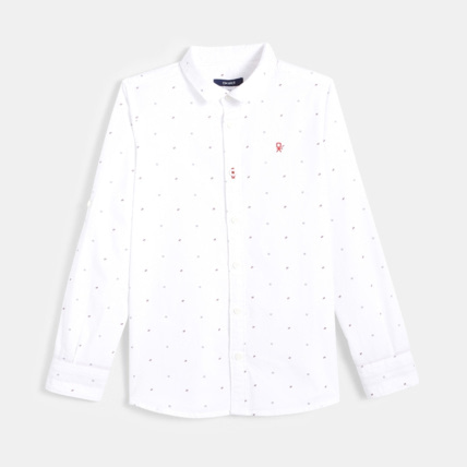 Avis Chemise à petits motifs bleue garçon OKAIDI 1