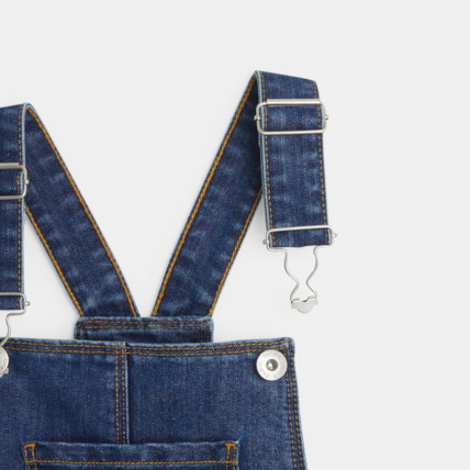 Avis Robe-salopette en jean bleue fille OKAIDI 3