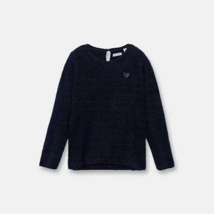 Avis Pull moelleux bleu fille OKAIDI 1