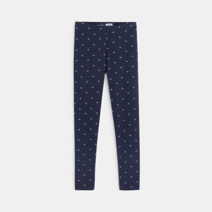 Avis Leggings imprimés petits motifs bleu fille OKAIDI 1