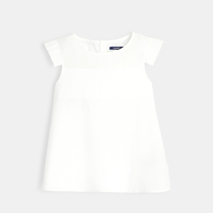 Avis Top blanc plissé fille OKAIDI 1