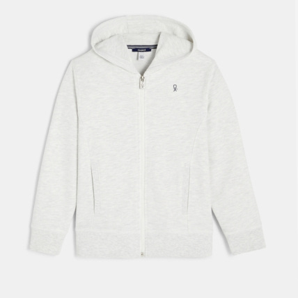 Avis Sweat-shirt uni à capuche gris garçon OKAIDI 1