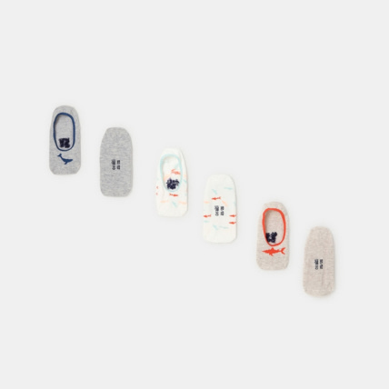 Avis Chaussettes invisibles fantaisie (lot de 3) bleues garçon OKAIDI 1