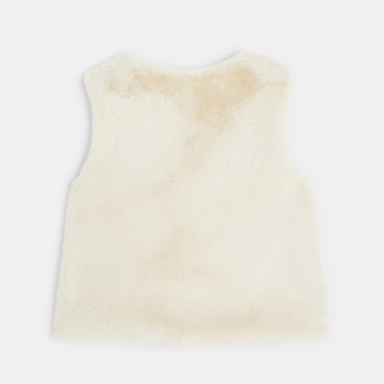 Avis Boléro en fausse fourrure blanc fille OKAIDI 4