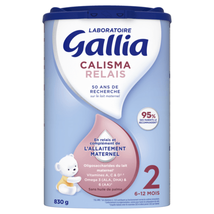 Avis Lait Calisma Relais 2 - Lait 6-12 mois Laboratoire Gallia 1