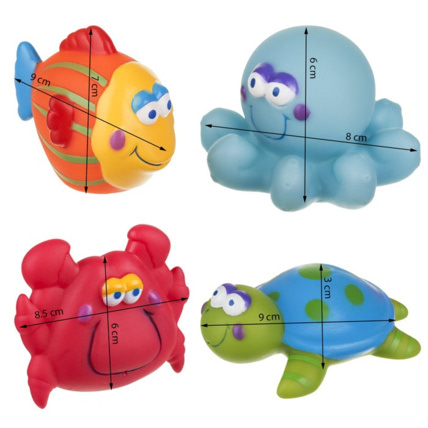 Avis Lot de 4 jouets de bain flottants Akuku 3