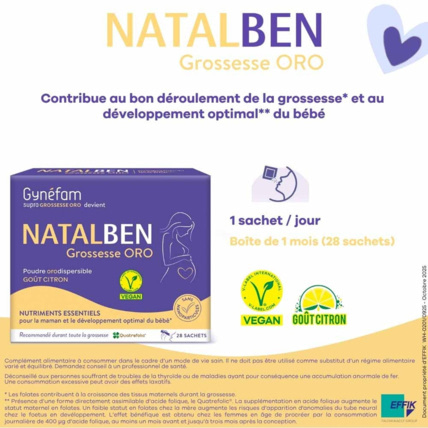 Avis Gynéfam Natalben Grossesse Oro EFFIK 3