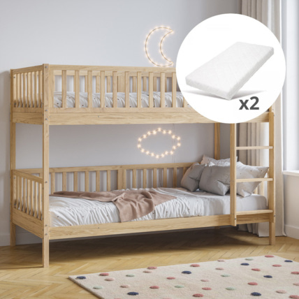 Avis Lit superposé en bois avec matelas Plume Petite Amélie 1