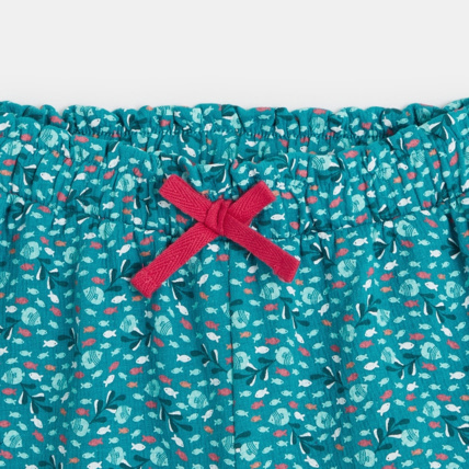 Avis Short en jersey imprimé vert fille OKAIDI 2