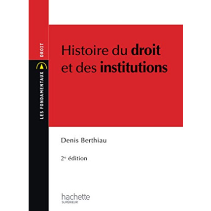 Avis Histoire du droit et des institutions Hachette Éducation 1