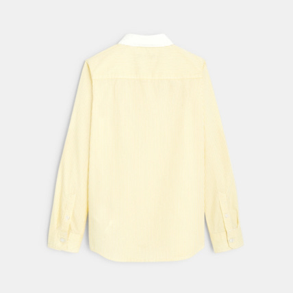 Avis Chemise rayée à col américain jaune garçon OKAIDI 2