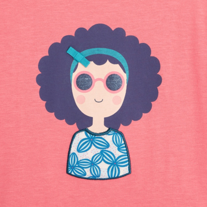 Avis T-shirt à motif personnage rose fille OKAIDI 3