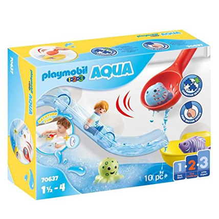 Avis Playmobil 1.2.3 - Grand toboggan aquatique et animaux marins PLAYMOBIL 1