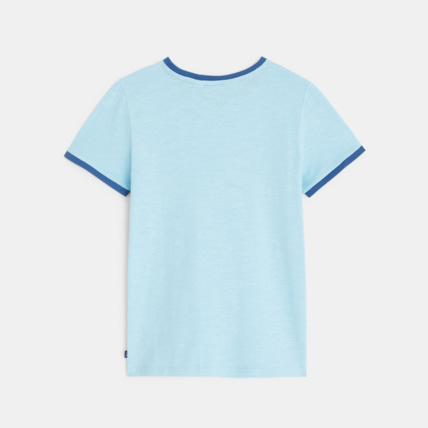 Avis T-shirt manches courtes à message Smile bleu garçon OKAIDI 3