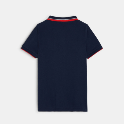 Avis Polo style sportswear bleu garçon OKAIDI 3