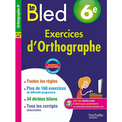 Avis Cahier Bled - Français 6e - Nouveau programme 2016 Hachette Éducation 1