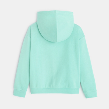 Avis Sweat-shirt uni à capuche bleu fille OKAIDI 4