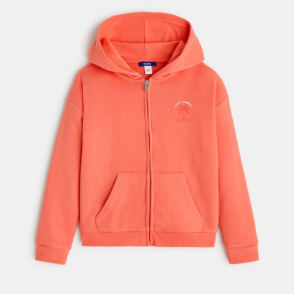 Avis Sweat-shirt uni à capuche orange fille OKAIDI 2
