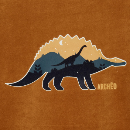 Avis Pyjama 2 pièces en velours motif dinosaures orange garçon OKAIDI 3