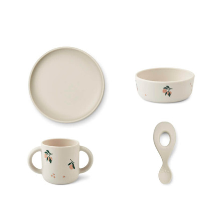 Avis Coffret repas en silicone Vivi - Peach / Sea shell mix LIEWOOD 1