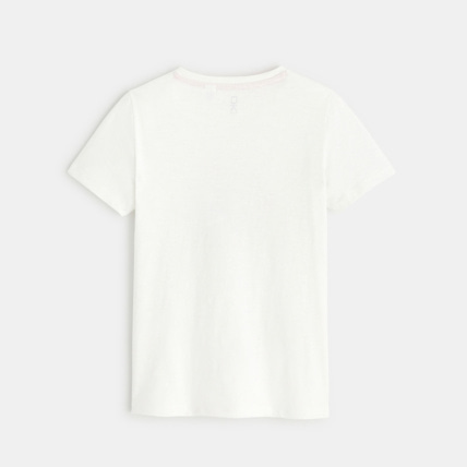 Avis T-shirt coton flammé Chine blanc garçon OKAIDI 3