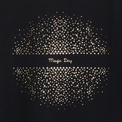 Avis T-shirt coton bio stretch à étoile dorée noir fille OKAIDI 3
