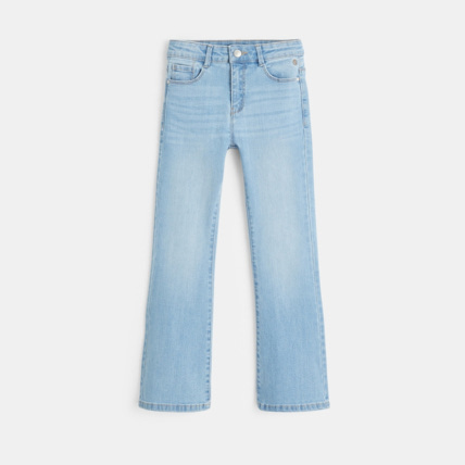 Avis Jean bootcut délavé recyclé bleues fille OKAIDI 1