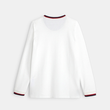 Avis T-shirt manches longues à écusson blanc garçon OKAIDI 4