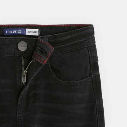 Avis Jean skinny bi-stretch à effet délavé garçon OKAIDI 2