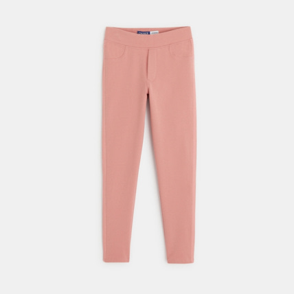 Avis Jegging uni en jersey milano rose fille OKAIDI 1