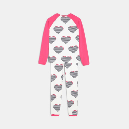 Avis Pyjama imprimé en jersey blanc fille OKAIDI 4
