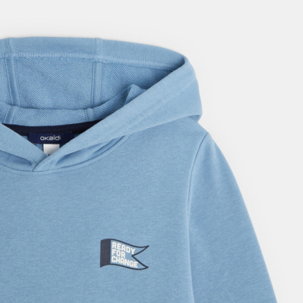 Avis Sweat-shirt à capuche bleu garçon OKAIDI 2