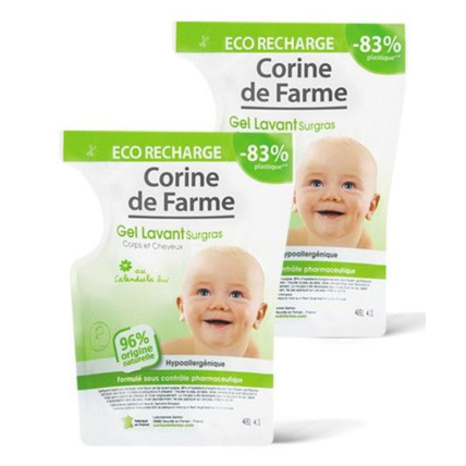 Avis Eco recharge Gel lavant surgras Corps et Cheveux au Calendula bio CORINE DE FARME 1