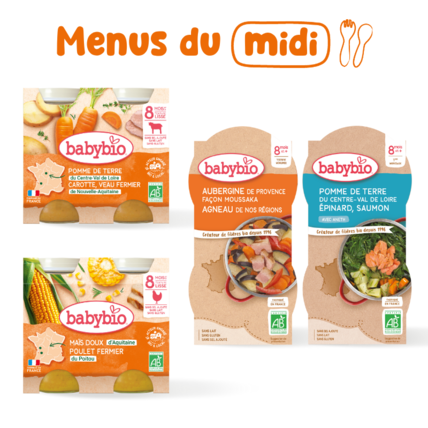 Avis Pack repas bébé midi 8 mois Babybio 1