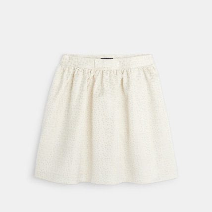 Avis Jupe chic en jacquard irisé beige fille OKAIDI 1